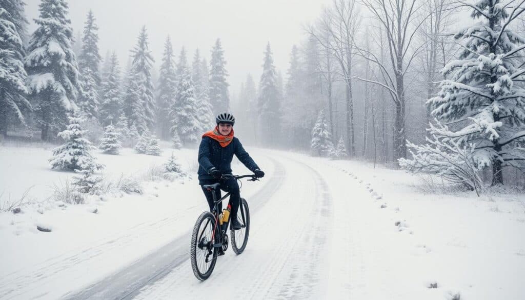 Winterliches Radfahren Winterliches Radfahren