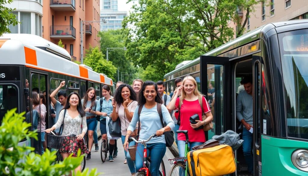 öffentliche verkehrsmittel nutzen