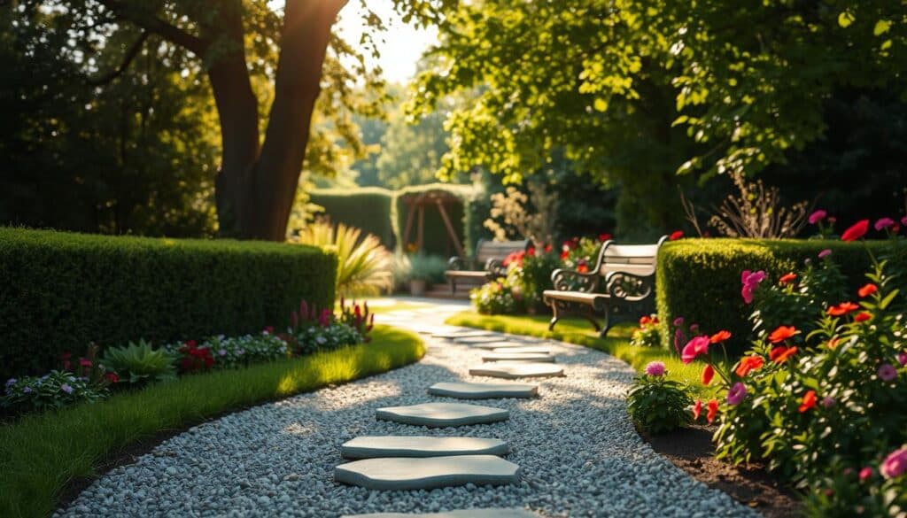 Günstige Gartenwege gestalten