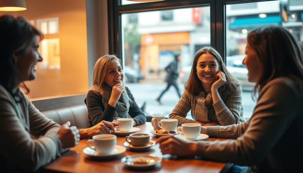 Freunde treffen und Verabredung planen