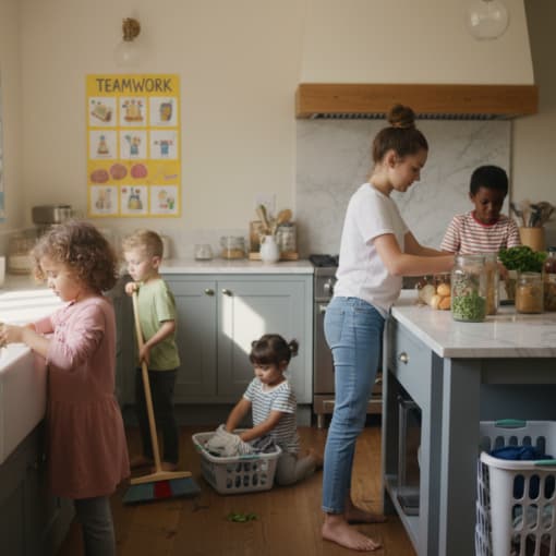 Aufgaben für Kinder im Haushalt