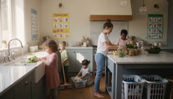 Aufgaben für Kinder im Haushalt