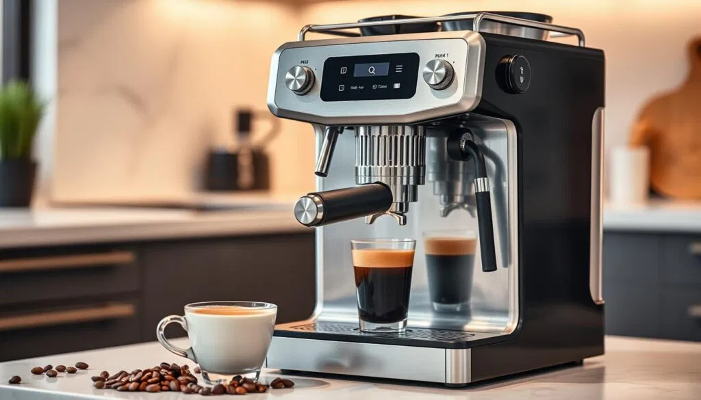 Espressomaschine mit Milchaufschäumer