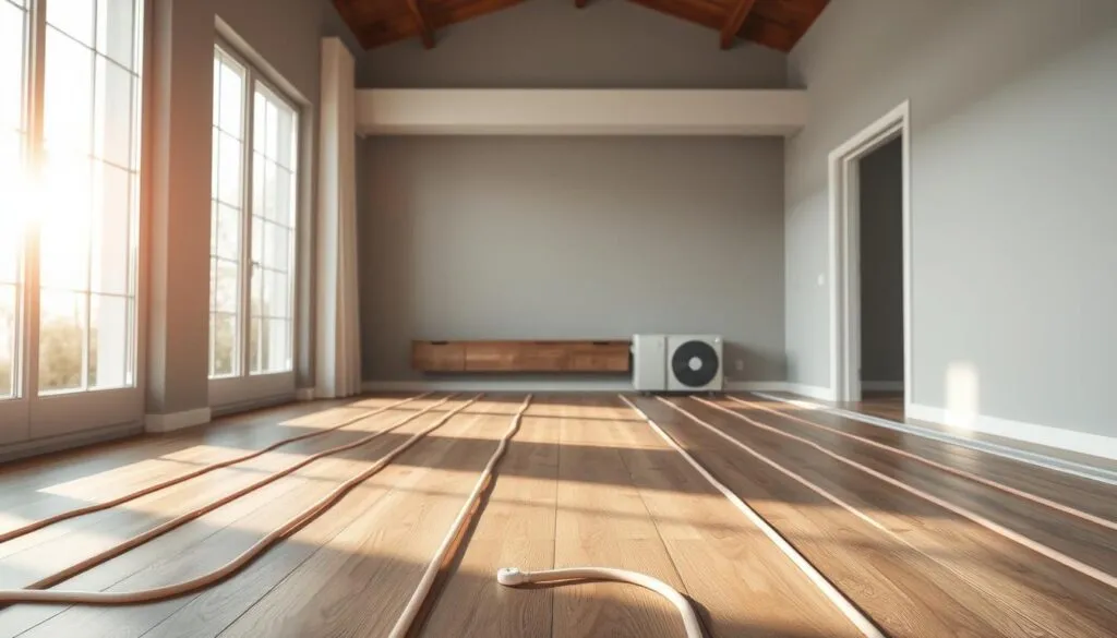 Fußbodenheizung mit Wärmepumpe