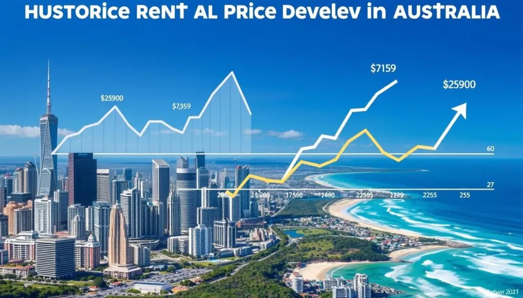 Historische Mietpreisentwicklung in Australien Historische Mietpreisentwicklung in Australien