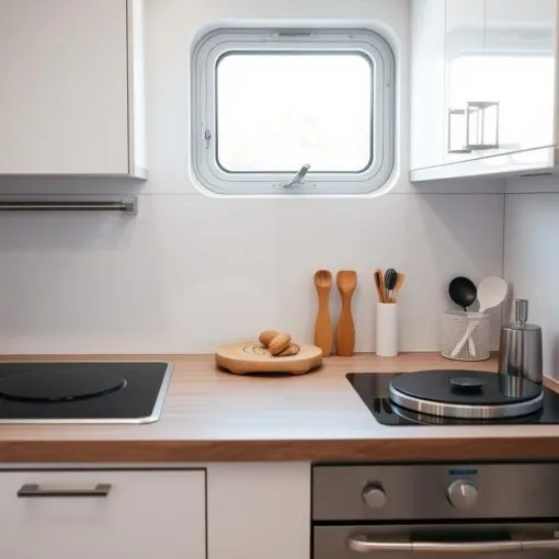 Kochplatten in einer Singleküche