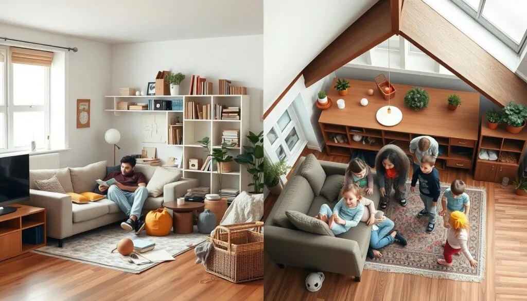 Kosten Singlehaushalt vs. Familie