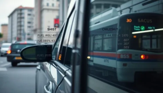 Kostenvergleich Auto vs. Öffentliche Verkehrsmittel