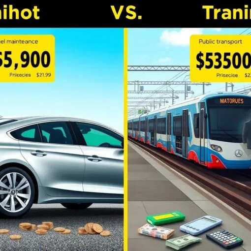 Kostenvergleich Auto vs. Öffentliche Verkehrsmittel
