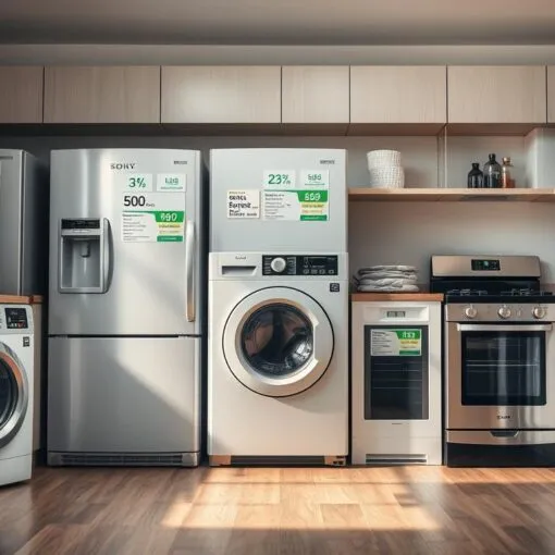 Kostenvergleich von Haushaltsgeräten