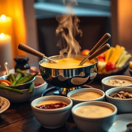 Leckeres Fondue