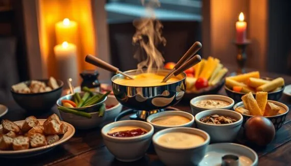 Leckeres Fondue