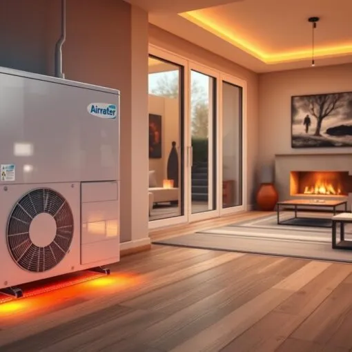 Luft Wasser Wärmepumpen mit Fußbodenheizung