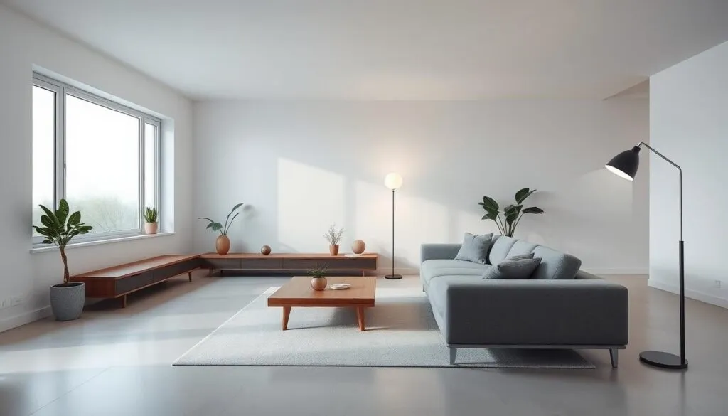 Minimalistische Einrichtung