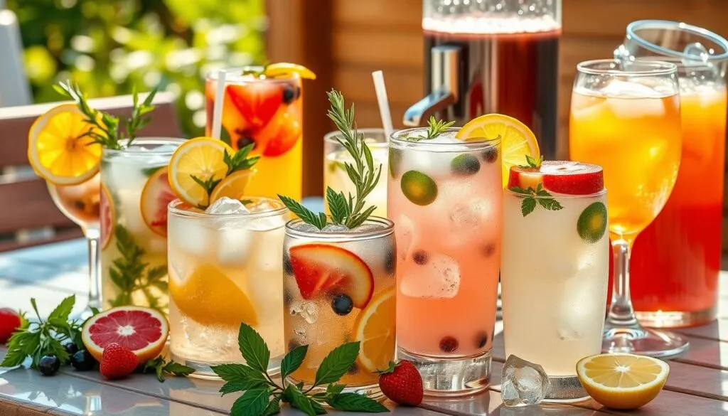 Selbstgemachte Limonaden und Cocktails
