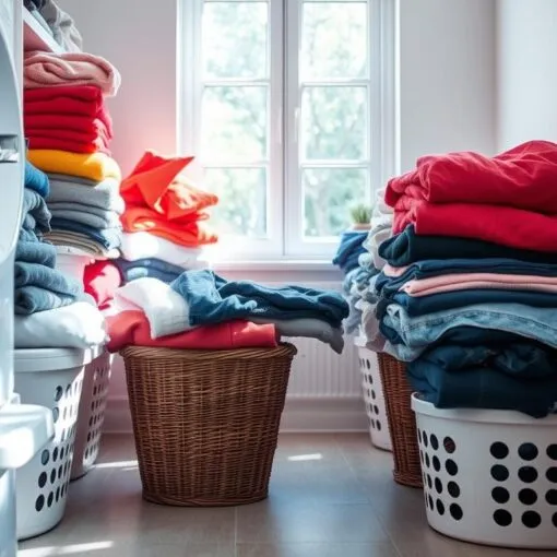 Trennen der Wäsche