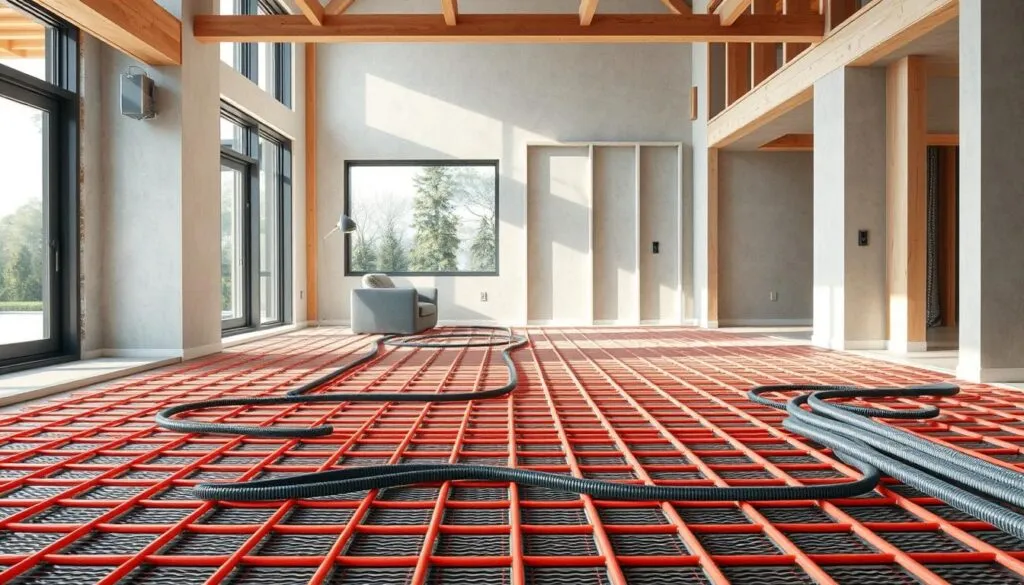 Trockenbausystem für Fußbodenheizung Trockenbausystem für Fußbodenheizung