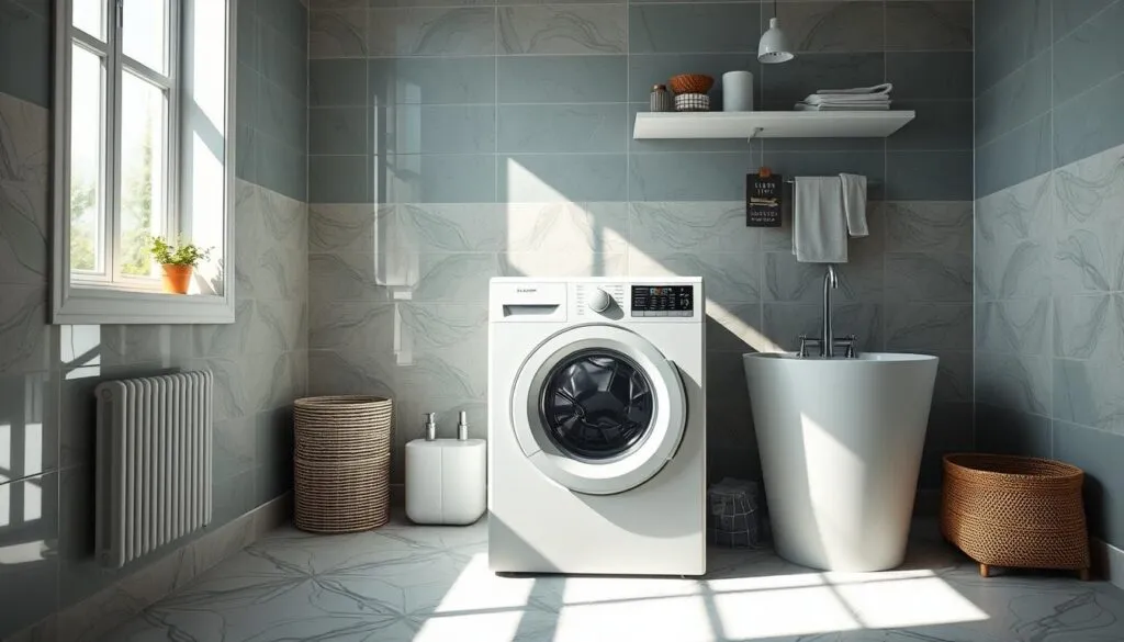 Waschmaschine mit Warmwasseranschluss