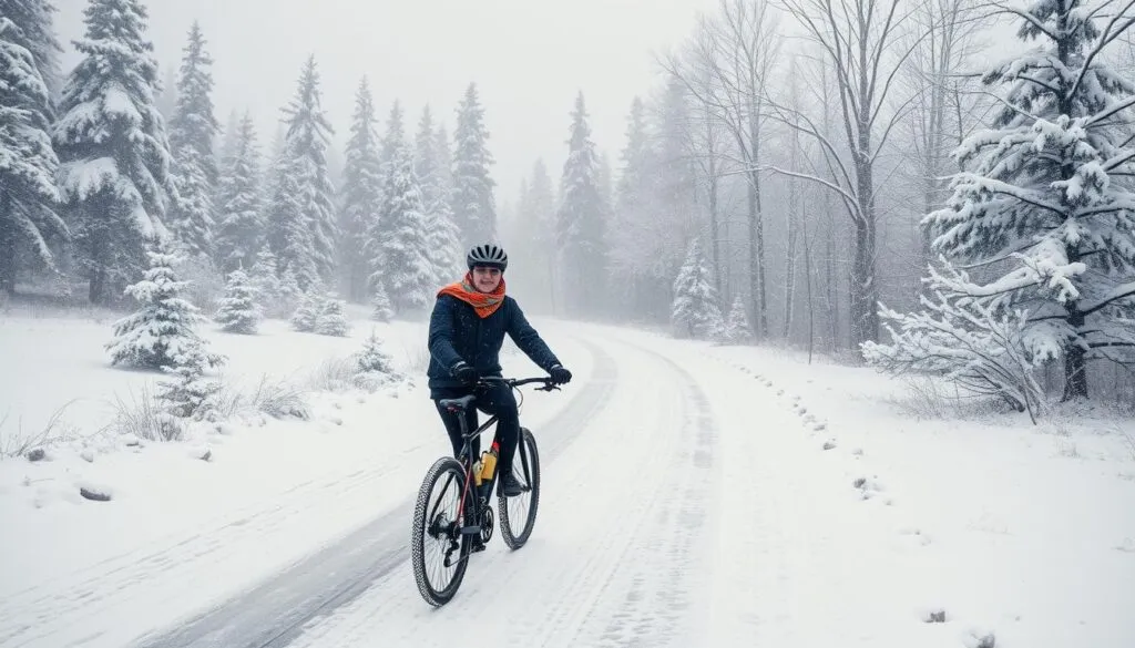 Winterliches Radfahren