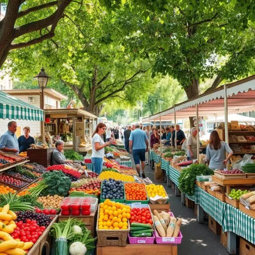 Wochenmarkt oder Supermarkt?