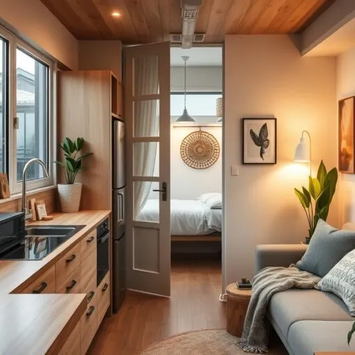 Wohnen in einer kleinen Wohnung