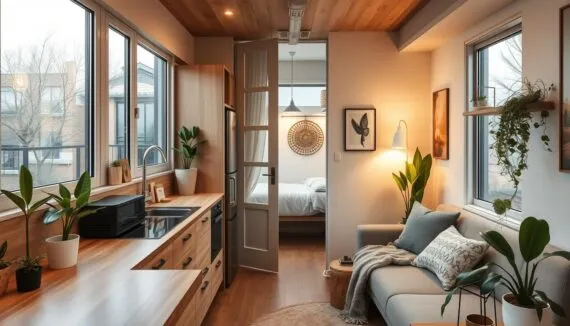 Wohnen in einer kleinen Wohnung