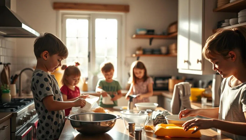 Familienhafte Mithilfe