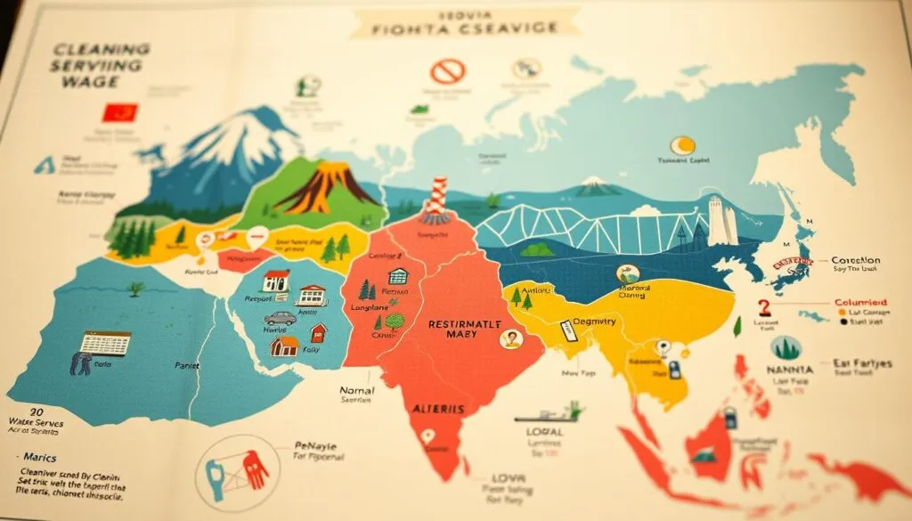 Regionale Unterschiede Reinigungskräfte