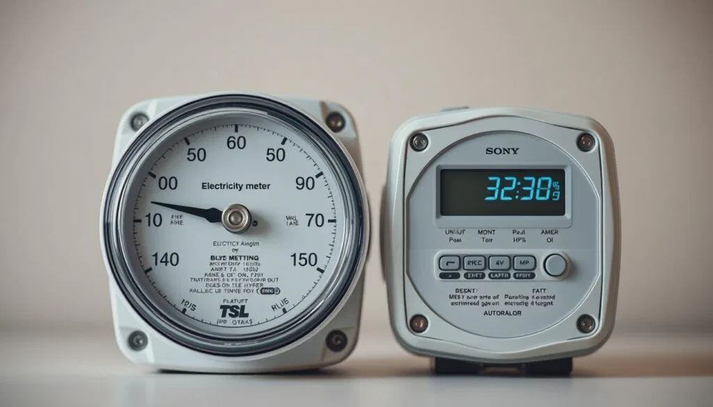 Stromzähler analog und digital