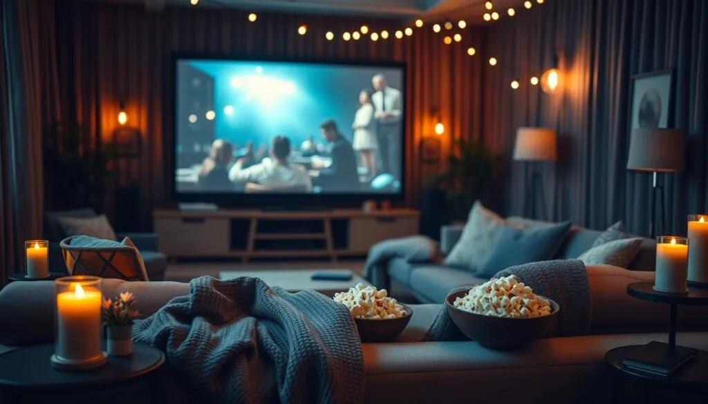 Gemütlicher Filmabend zu Hause