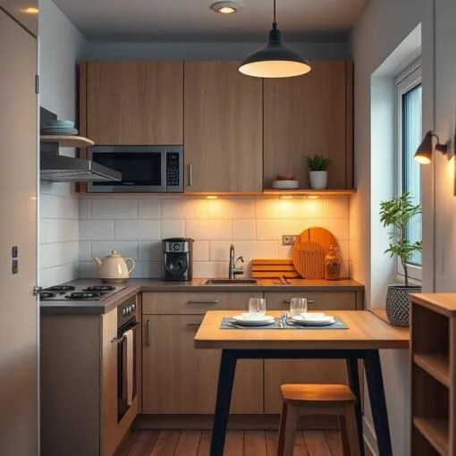 kleine Singleküche einrichten