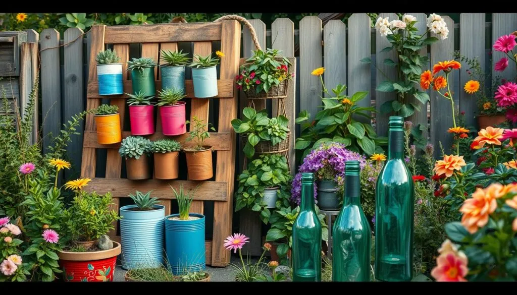 Upcycling Gartendekoration