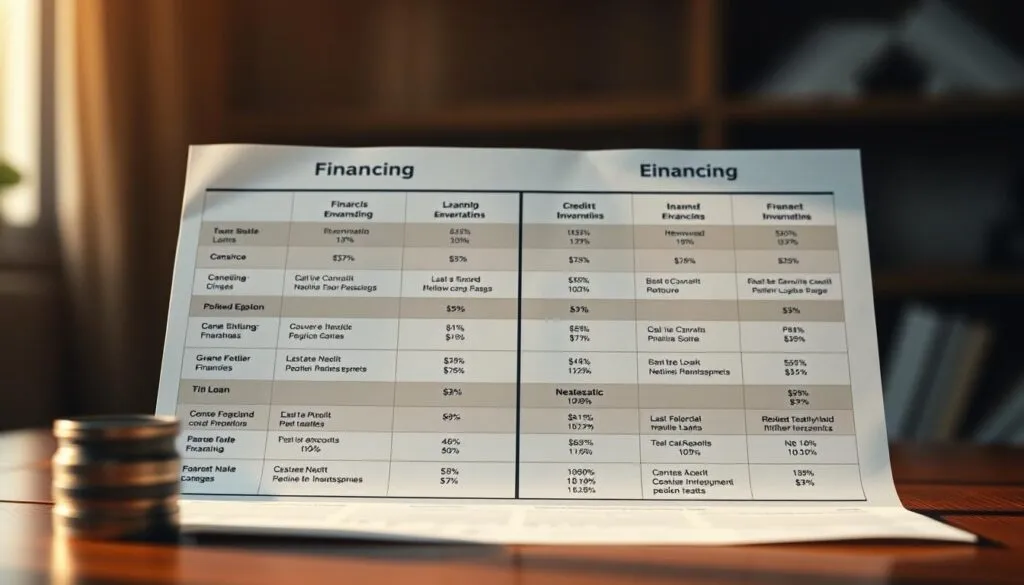 Finanzierungsoptionen Vergleich
