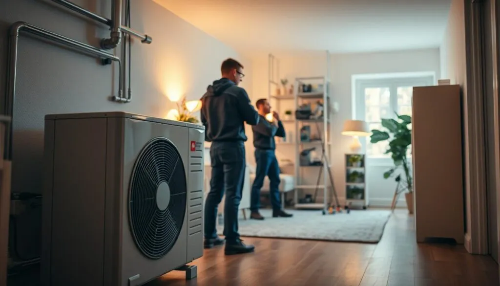 Heizwärmepumpen-Installation