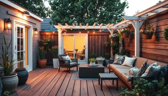 Terrasse gestalten mit wenig Geld