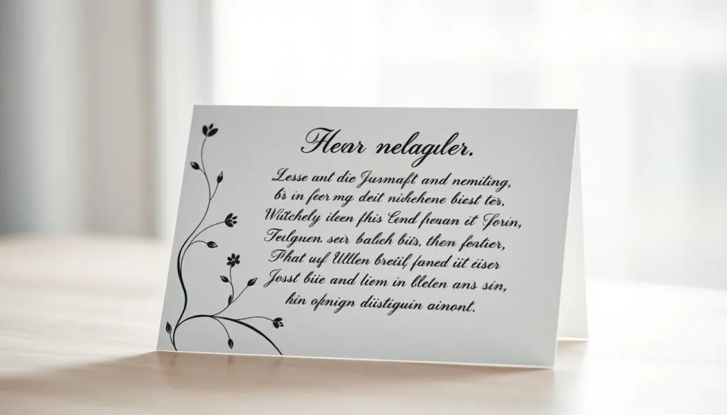 Trauerkarte Zitate und Formulierungen