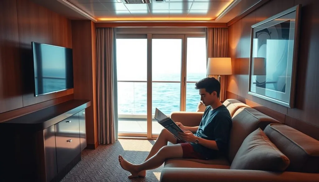 Unterhaltung Aktivitäten Bord Einzelkabine