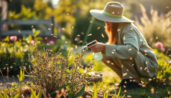 Plötzlich viele Fliegen im Garten