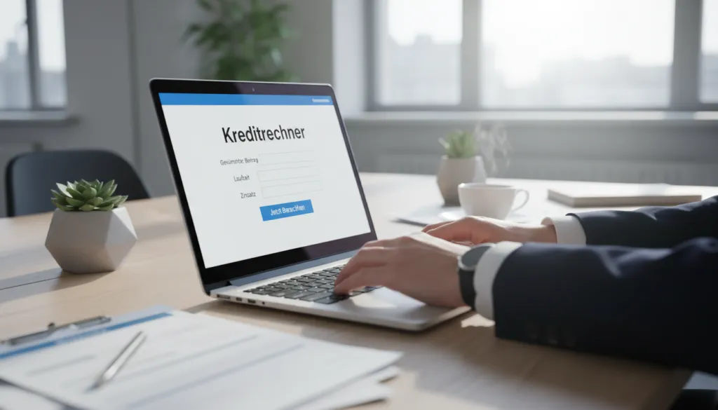 Kreditrechner Online-Anfrage