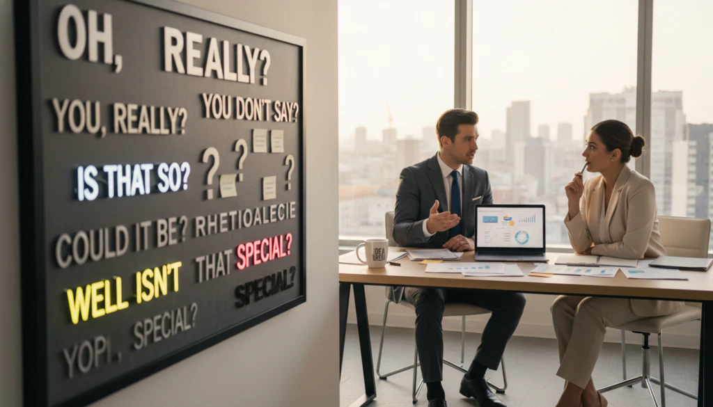 Rhetorische Fragen und Ironie