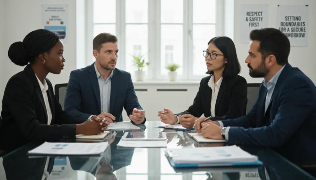 Sicherheitsrichtlinien Grenzen respektieren