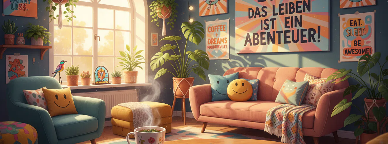 Lustiges Lebensmotto