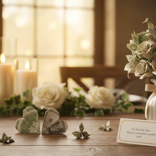 Geld falten Hochzeit